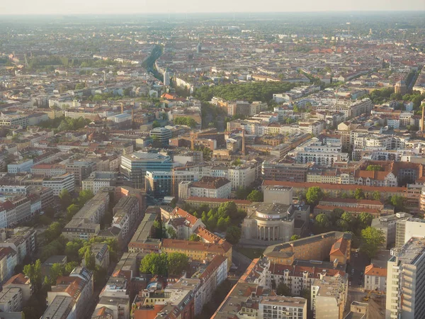 Widok z lotu ptaka na Berlin — Zdjęcie stockowe