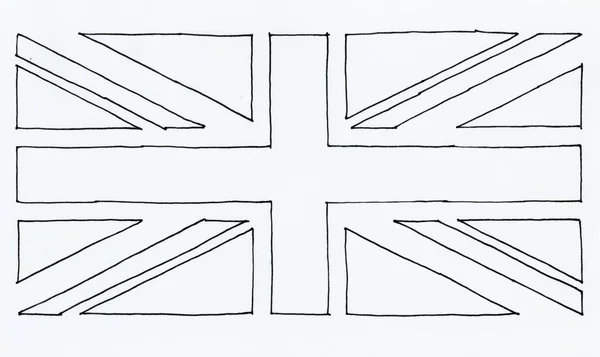 Vlajka Spojeného království (Velká Británie), která je známa jako "Union Jack textur" — Stock fotografie