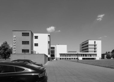 Bauhaus in Dessau, siyah beyaz