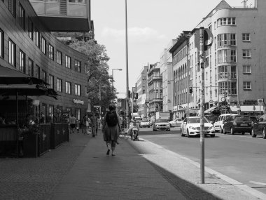 Berlin şehrinin siyah beyaz görünümü