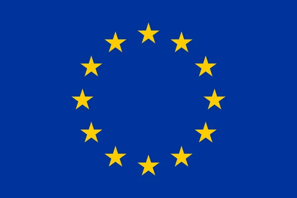 High res flag of the European Union (EU) — Stock Photo, Image