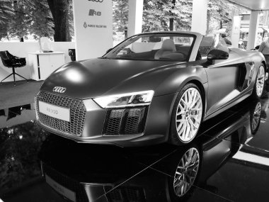 Salone Auto Torino (Torino Auto Show) siyah beyaz