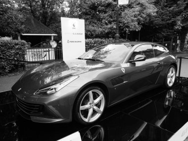 Salone Auto Torino (Torino Auto Show) siyah beyaz