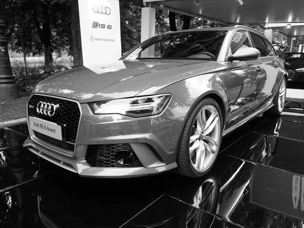 Salone Auto Torino (Turín Auto Show) en blanco y negro — Foto de Stock