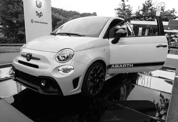 Salone Auto Torino (Turín Auto Show) en blanco y negro — Foto de Stock