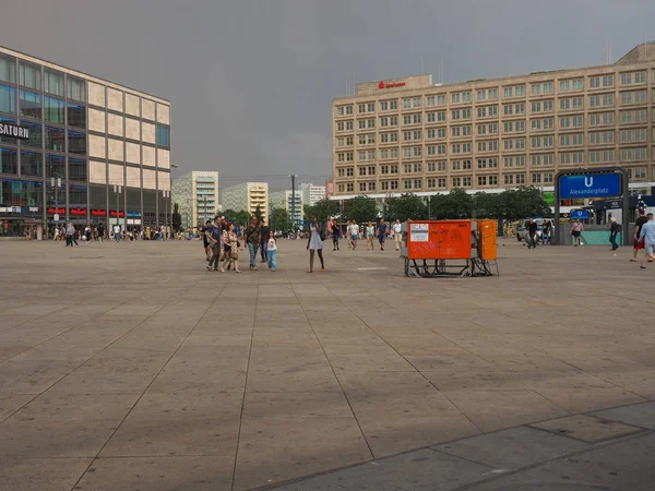 Πλατεία Alexanderplatz στο Βερολίνο — Φωτογραφία Αρχείου