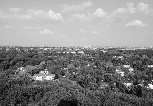 Luftaufnahme von Berlin in Schwarz-Weiß — Stockfoto