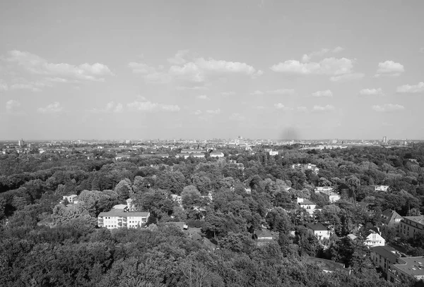 Vista aérea de Berlín en blanco y negro — Foto de Stock