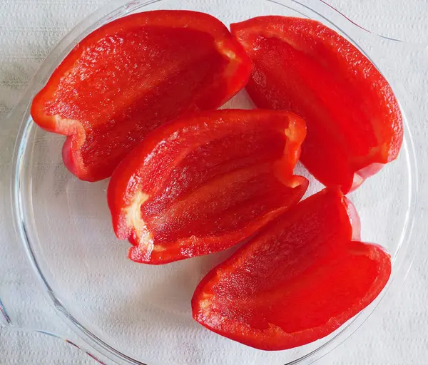 Red peppers vegetables food — Stock Photo, Image