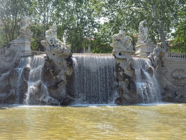 Fontana dei mesi Torino içinde — Stok fotoğraf