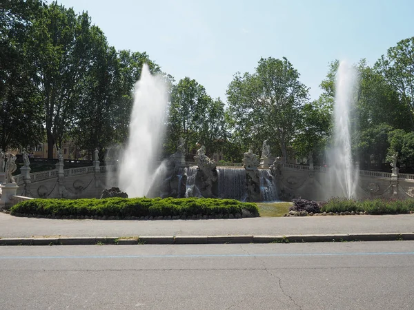 Fontana dei mesi in Turin — Stock Photo, Image