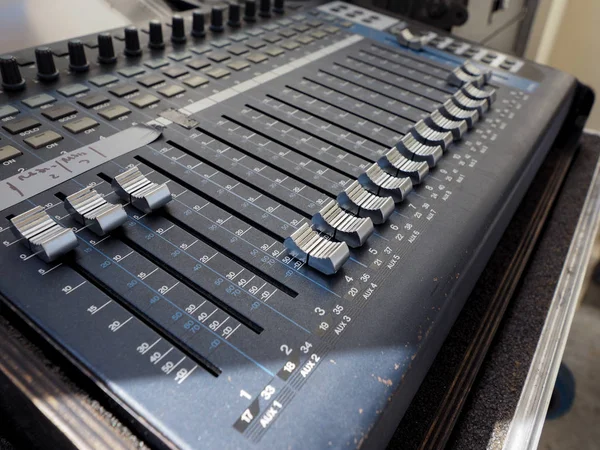 Soundboard mezclador detalle —  Fotos de Stock