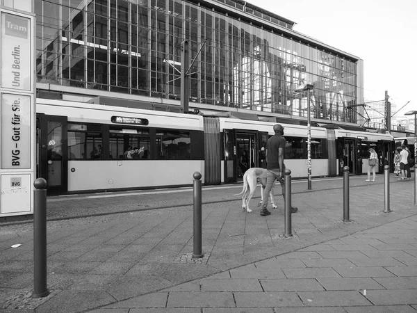 Alexanderplatz a Berlino in bianco e nero — Foto Stock