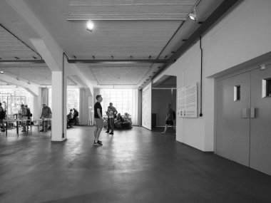 Bauhaus in Dessau, siyah beyaz