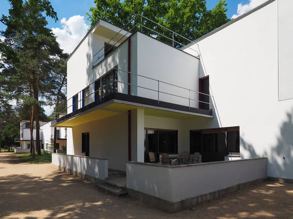 Bauhaus Meisterhaeuser Içinde Dessau — Stok fotoğraf