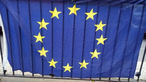 Drapelul Uniunii Europene (UE ) — Fotografie, imagine de stoc