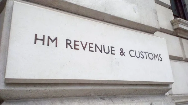 런던의 Hmrc 사인 — 스톡 사진