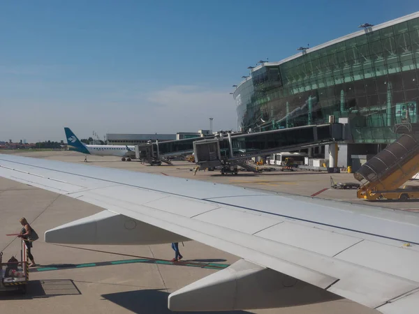 Aeropuerto de Turín en Caselle — Foto de Stock