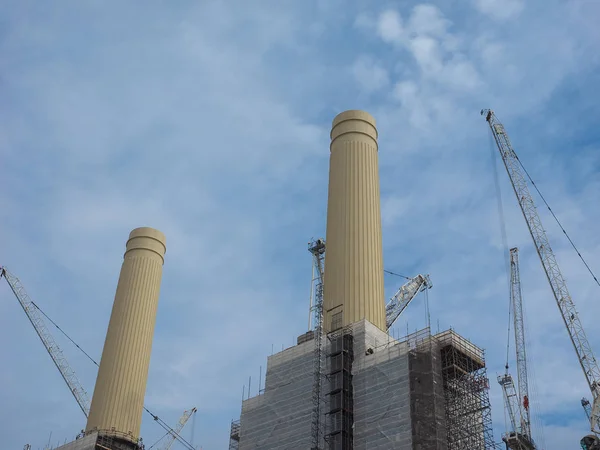 De herontwikkeling van Battersea Power Station in Londen — Stockfoto