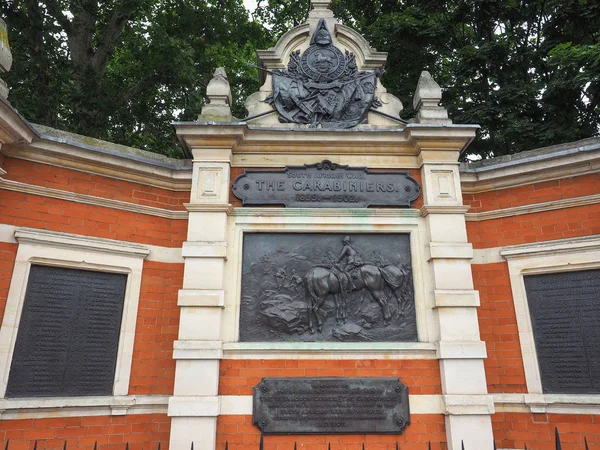 Pamětní památka karabiniers v Londýně — Stock fotografie