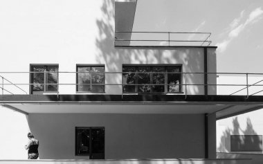 Bauhaus Meisterhaeuser, Dessau'da siyah beyaz