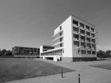 Bauhaus in Dessau, siyah beyaz