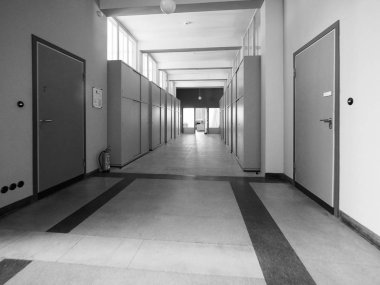 Bauhaus in Dessau, siyah beyaz