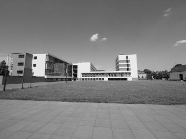 Bauhaus in Dessau, siyah beyaz
