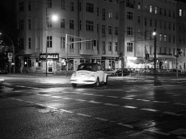 Widok na miasto Berlin w czerni i bieli — Zdjęcie stockowe