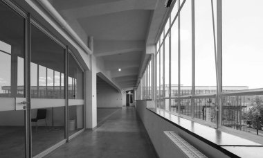 Bauhaus in Dessau, siyah beyaz