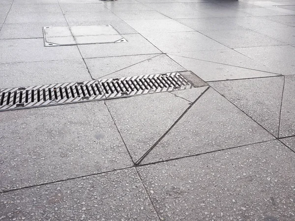 Grå sten trottoar textur bakgrund — Stockfoto