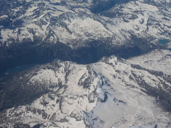 Vista aérea de la montaña Alpes —  Fotos de Stock