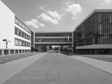 Bauhaus in Dessau, siyah beyaz