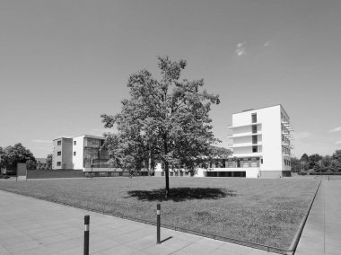 Bauhaus in Dessau, siyah beyaz