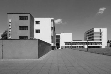 Bauhaus in Dessau, siyah beyaz