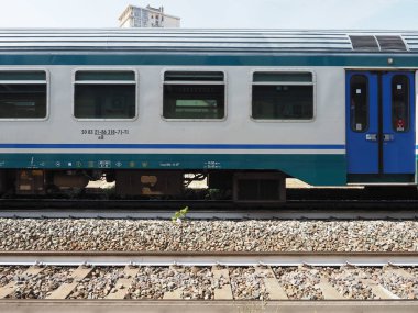 Collegno istasyonunda tren