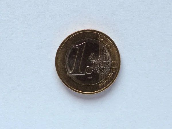 1 euro coin,, Europe — стоковое фото