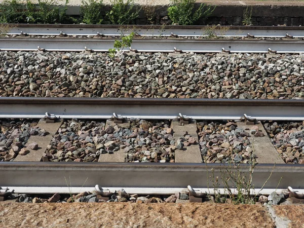 Railway tracks for train — Stock Photo, Image