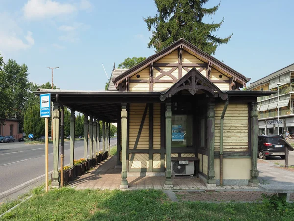 Leumann tram station in Collegno — Stock Photo, Image
