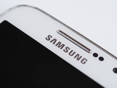 Seul - Ağu 2019: Mobil samsung işareti