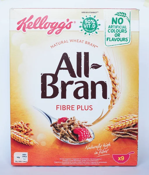 NEW YORK - AUG 2019: Kellogg's all-bran fibre — Stock Photo, Image