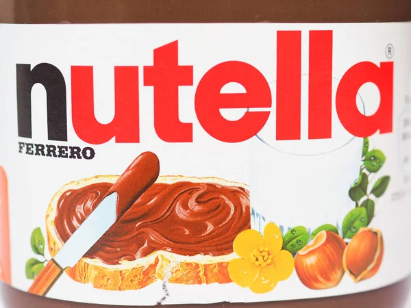 Alba-sierpień 2019: Nutella Ferrero — Zdjęcie stockowe