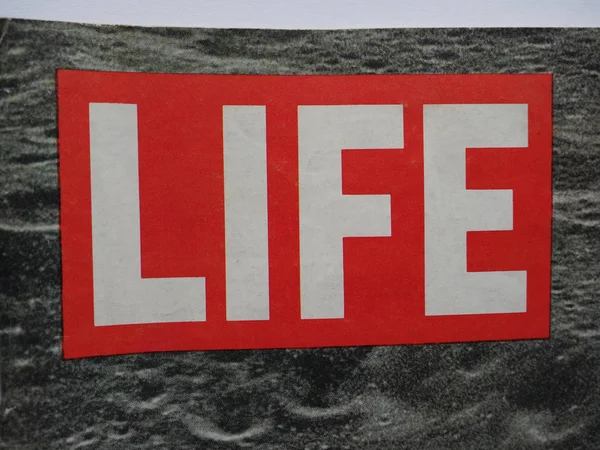 NEW YORK - AUG 2019: Life magazine header sign — Stock Photo, Image