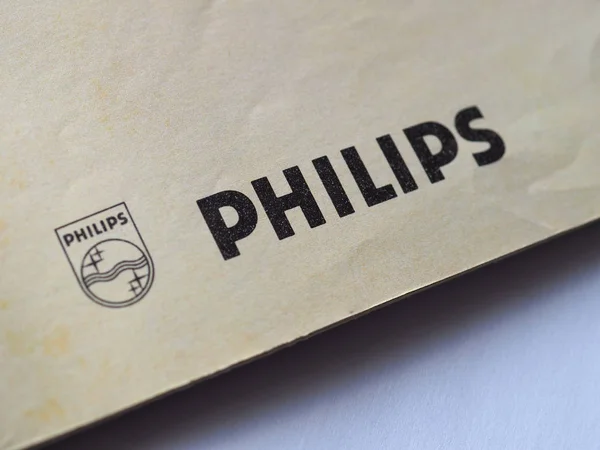 Amsterdam-aug 2019: Philips logo — Stockfoto