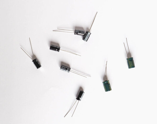 BEIJING - AUG 2019: Chengx and Chenxing capacitors