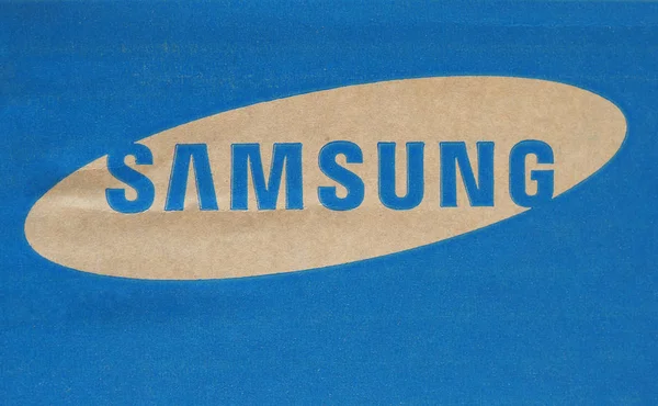 SEÚL - AGO 2019: Samsung signo — Foto de Stock