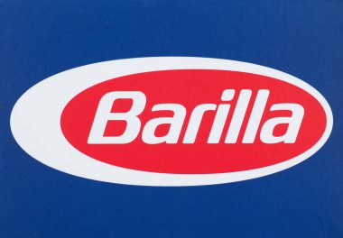 Parma - Ağu 2019: Barilla logosu