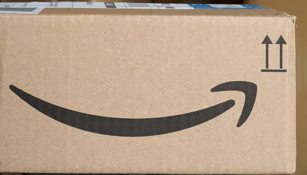 SEATTLE - AGO 2019: Amazon sign — Foto de Stock