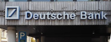 Aachen - Aug 2019: Deutsche Bank tabelası