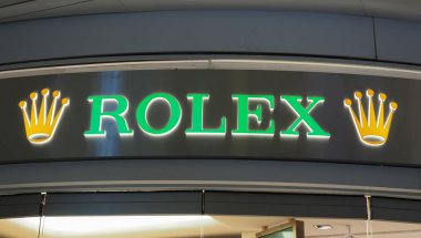 Muenchen - Ağu 2019: Rolex işareti